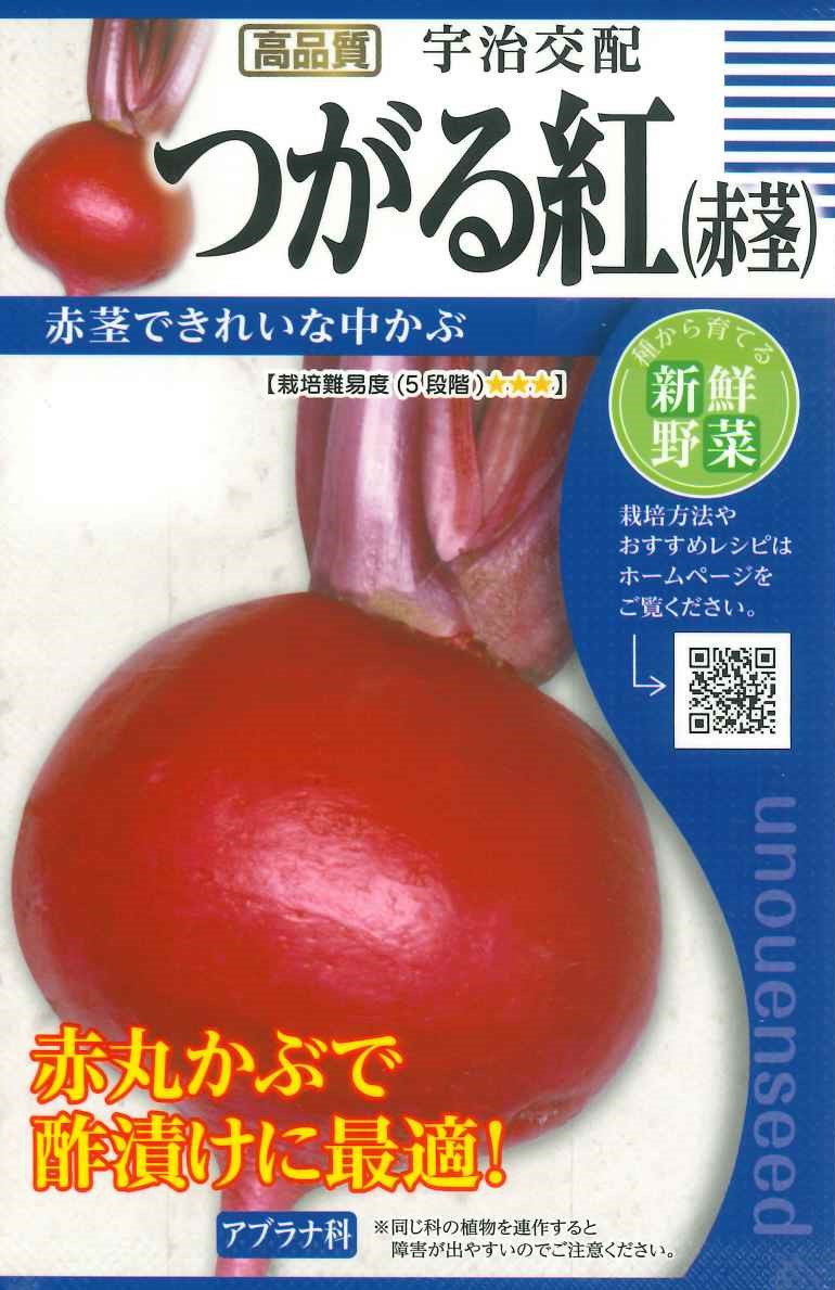 種　かぶ　種子　野菜　春・秋まき　タネ　丸種（株）カブ　中かぶ　赤丸かぶ　酢漬けがおすすめ！　サラダ　家庭菜園　プランター栽培　宇都宮農園　たね