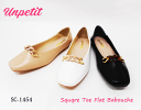 【SALE】アンペティット unpetit スクエア フラット シューズ 2WAY バブーシュ リング バレエ カッター パンプス SC1454 ブラック ホワイト ベージュ S M L LL レディース(4)