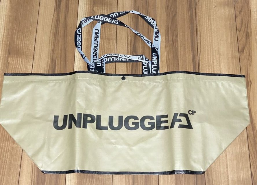 幅87cm ビニールバッグ タン 残りわずか ロゴあり デカバッグ UNPLUGGED CP アンプラグドキャンプ ベー..