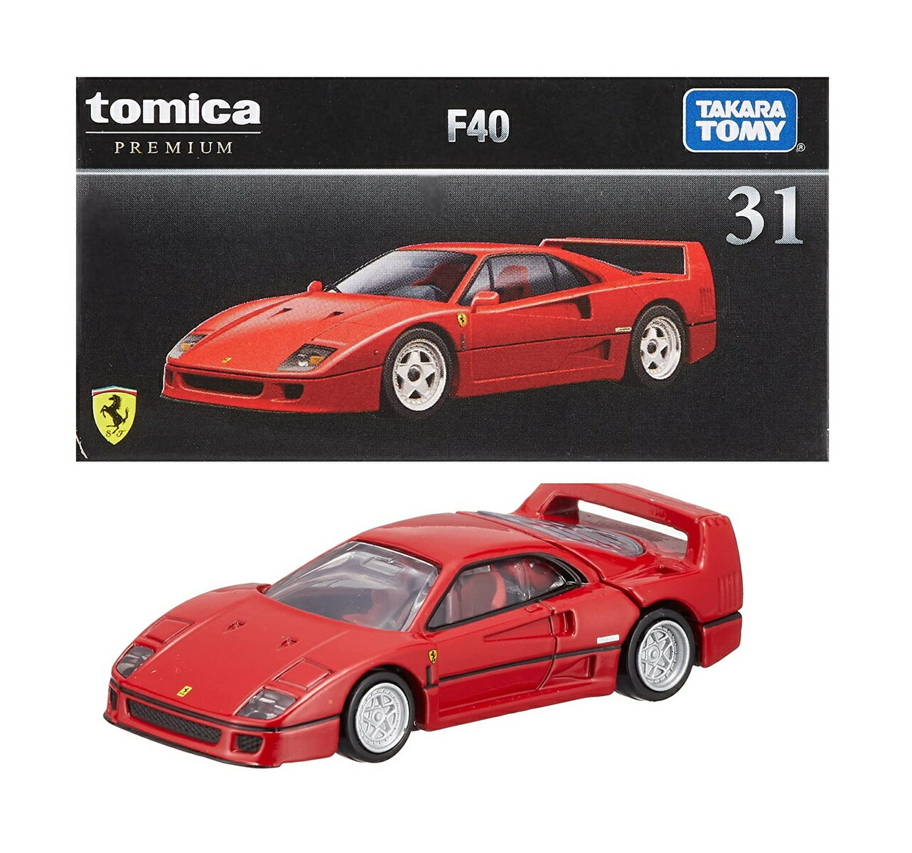 タカラトミー トミカプレミアム 31 F40 ミニカー 車 おもちゃ unisex 6歳以上 箱入り TOMICA TAKARA TOMY ギフト おもちゃ 玩具 スーパーカー スポーツカー ラリーカー 小学生 男の子