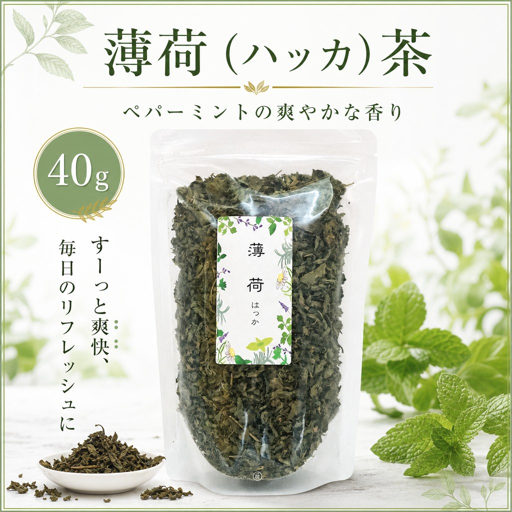 薄荷茶 ハッカ茶 ペパーミントノンカフェイン ハーブティー 薬膳茶 乾燥 薄荷 ハッカ お茶 健康茶 夏 アイスティー ギフト 送料無料