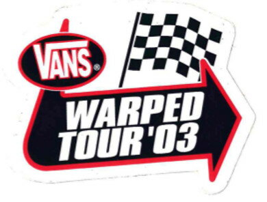 VANS WARPED TOUR '03 STICKER!
