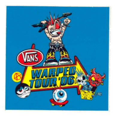 【メール便対応】 VANS WARPED TOUR '06 STICKER!