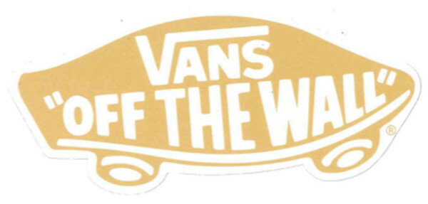 【メール便対応】 VANS OFF THE WALL GOLD STICKER!