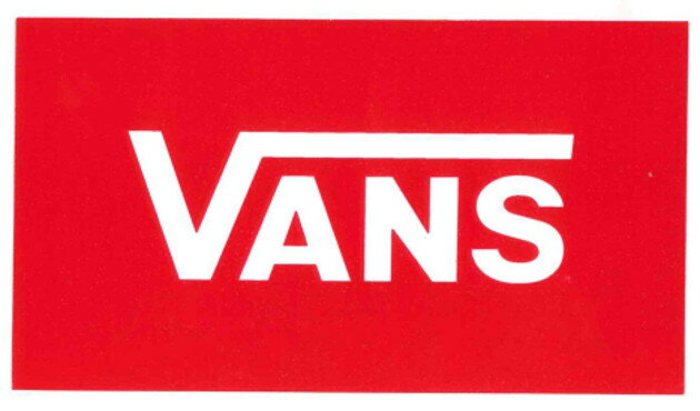 【メール便対応】 VANS RED STICKER アメリカ企画ステッカー入荷