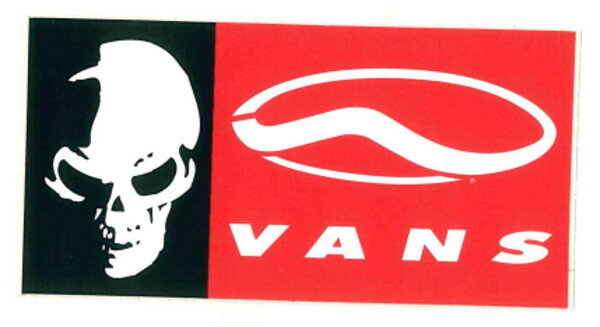 【メール便対応】 VANS SKULL LOGO STICKER!