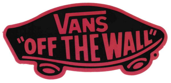 【メール便対応】 新色 VANS BLK/RED PINK OFF THE WALL STICKER 入荷!