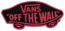 【メール便対応】 新色 VANS BLK/RED PINK OFF THE WALL STICKER 入荷！