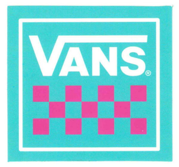 【メール便対応】 VANS GRN PINK CHECK アメリカ企画ステッカー入荷