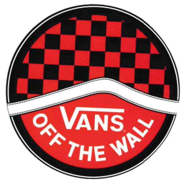 【メール便対応】 VANS RED CHECK STICKER アメリカ企画ステッカー入荷