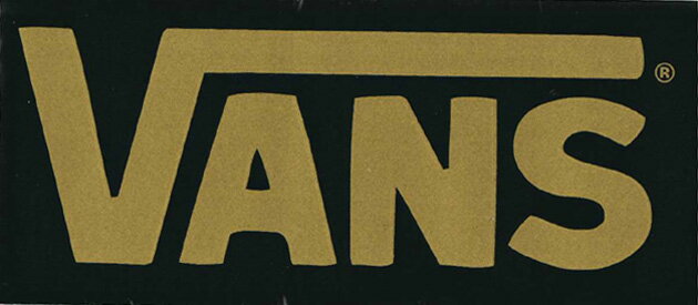【メール便対応】 VANS LOGO BLACK/GOLD!