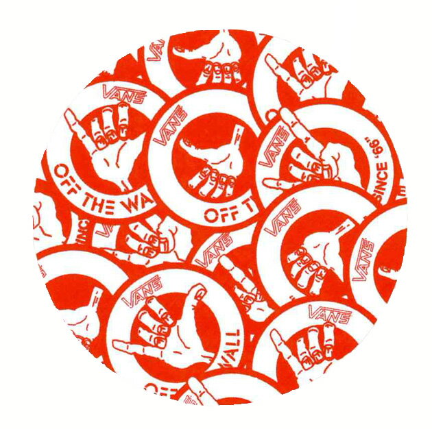 【メール便対応】 新作 VANS RED THUMB UP STICKER 入荷！