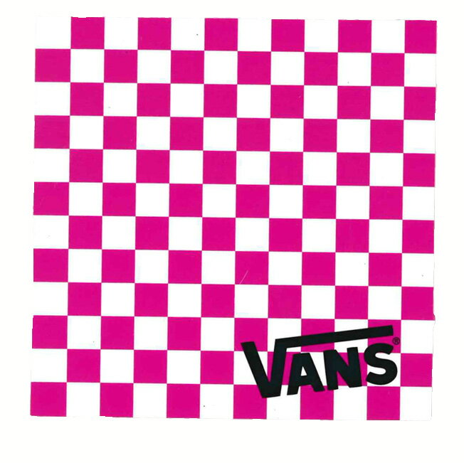 【メール便対応】 新作 VANS PINK CHCKERBOARD STICKER 入荷!