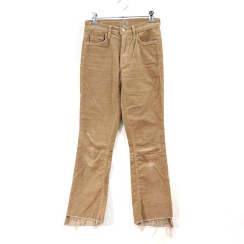 楽天unstitch 楽天市場店MOTHER マザー Corduroy Insider Crop Step Fray　コーデュロイパンツ 24 ベージュ 【中古】