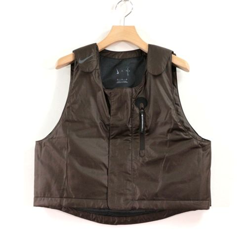 NIKE ×Travis Scott CACT.US CORP 21AW M NRG BH Vest ベスト M ブラウン 【中古】