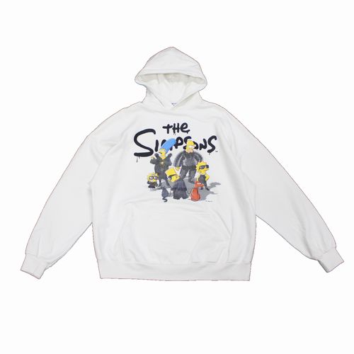 BALENCIAGA バレンシアガ 22SS THE SIMPSONS シンプソンズ パーカー L ホワイト 【中古】