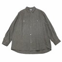 HED MAYNER ヘドメイナー 22SS リネンシャツ M カーキ系 【中古】