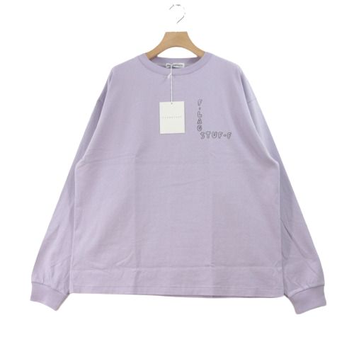 F-LAGSTUF-F FLAGSTUFF フラグスタフ × 長場雄 21AW L/S TEE ロングスリーブ Tシャツ M パープル 【中古】