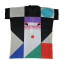 ISSEY MIYAKE IKKO TANAKA イッセイミヤケ 田中一光 Nihon Buyo プリーツ コート 3 ブルー 【中古】