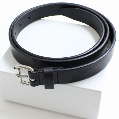 SOPHNET. ソフネット 23SS LEATHER BELT レザーベルト L ブラック 【中古】