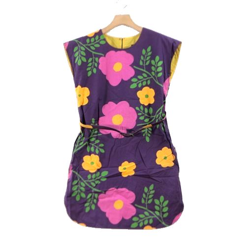 marimekko マリメッコ 花柄 ワンピース 34 パープル 【中古】