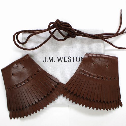 J.M.WESTON ジェイエムウエストン キルト タンボックスカーフ タンブラウン 【中古】