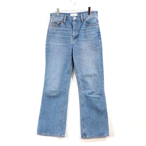 Rakuten - Mila Owen ミラオーウェン 22AW セミフレア寸たらデニムパンツ 1 インディゴ 【中古】