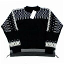 sacai サカイ 21AW Wool Knit Pullover ニット 2 ブラック 【中古】