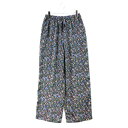 SLOBE IENA スローブイエナ 23SS TROUILLET Blue Flower パンツ ブラック 【中古】