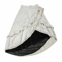 rurumu: 縷縷夢兎 ルルムウ 20AW asymmetry velvet SK F ベージュ/ブラック 【中古】