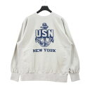 FREEWHEELERS フリーホイラーズ 23SS ULTIMA THULE SET-IN SLEEVE SWEAT SHIRT NEW YORK スウェット 