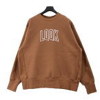 LQQK STUDIO ルックスタジオ 23SS LQQK Arc Logo Crewneck スウェット 2XL ブラウン 【中古】