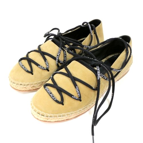  OFF-WHITE オフホワイト SUEDE ESPADRILLES スエード エスパドリーユ シューズ 39 ベージュ