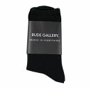 【中古】 RUDE GALLERY ルードギャラリー BASIC SOCKS ソックス 靴下 ブラック