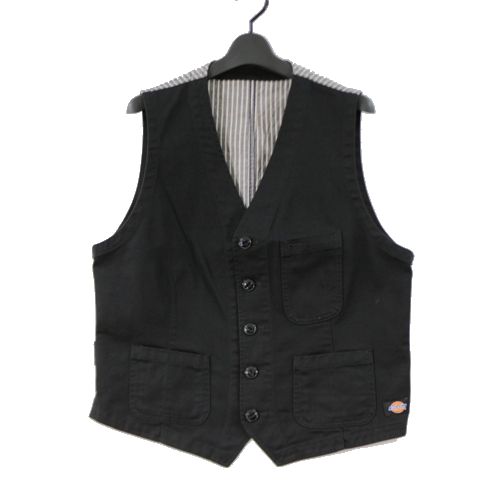 【中古】 The Stylist Japan × Dickies 2020 Vest ベスト XL ブラック