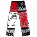  Children of the discordance ×YAGI チルドレンオブザディスコーダンス 23SS BANDANA PATCHWORK PANTS