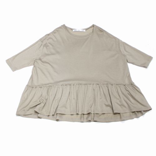【中古】 Cloth&Cross クロス&クロス 24SS ティアードワイドカットソー F ベージュ