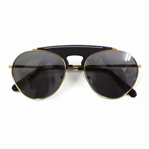 【中古】 LOEWE ロエベ LW4005U SASHA ティアドロップ サングラス56□19-145 ゴールド×ブラック