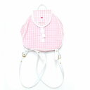 【中古】 LUVRA magic ギンガムチェックリュック ピンク