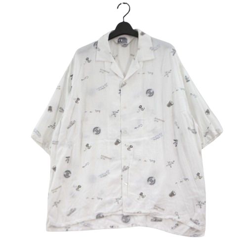 Rakuten - 【中古】 SAJOU メゾンサジュー 24SS オープンカラーシャツ L ホワイト