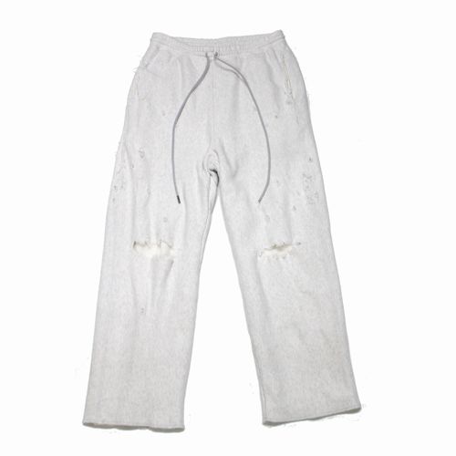 【中古】 ANCELLM アンセルム 23AW CRASH SWEAT LAYERED PANTS クラッシュスウェットレイヤードパンツ 1 グレー
