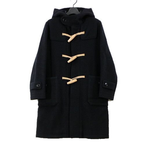 【中古】 MIRROR of Shinzone ミラーオブシンゾーン 14AW ダッフルコート 38 ネイビー