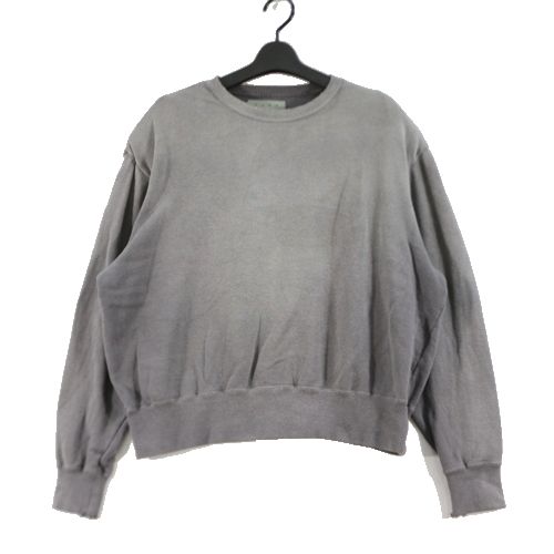 【中古】 KURO クロ 23AW POWERSHOULDER SWEAT パワーショルダースウェット 0 グレー