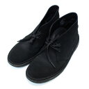 【中古】 Clarks クラークス デザートブーツ UK7 ブラック(4)