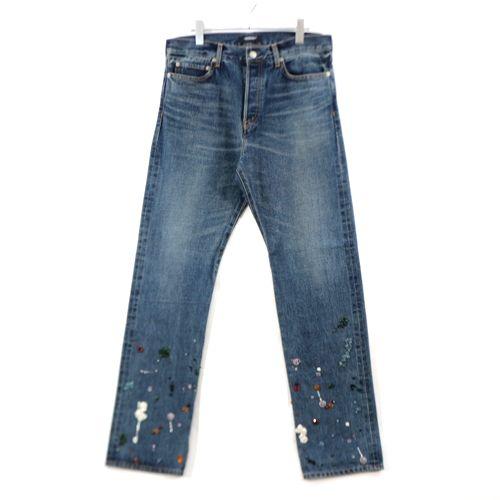 Rakuten - 【中古】 UNDERCOVER アンダーカバー 23AW ドリップビーズ加工 デニムパンツ 2 インディゴ