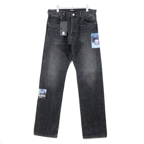 Rakuten - 【中古】 UNDERCOVER アンダーカバー 24AW TWIN PEAKS ツインピークス 加工デニムパンツ TPJQパッチ 4 ブラック