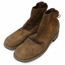 【中古】 UNDERCOVER × GUIDI 25SS ハトメBACKZIP ANKLE SHORT BOOTS ブーツ 44 ブラウン