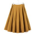 【中古】 HAUNT ハウント FLARED TY SKIRT スカート 36 カーキ(4)