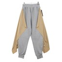 【中古】 UNDERCOVER アンダーカバー 24AW サイドGCパーツ付スウェットパンツ 1 グレー