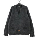 【中古】 UNDERCOVER アンダーカバー 23AW モヘアダメージカーディガン 3 チャコール